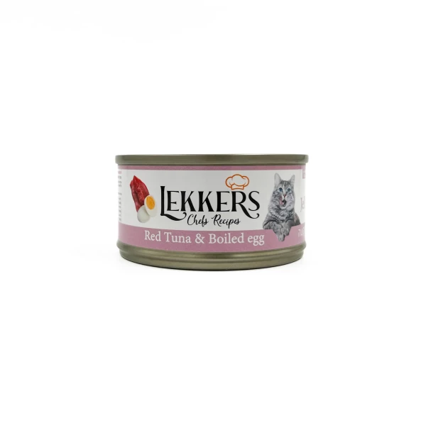 מעדן לחתולים טונה אדומה וביצה קשה Lekkers