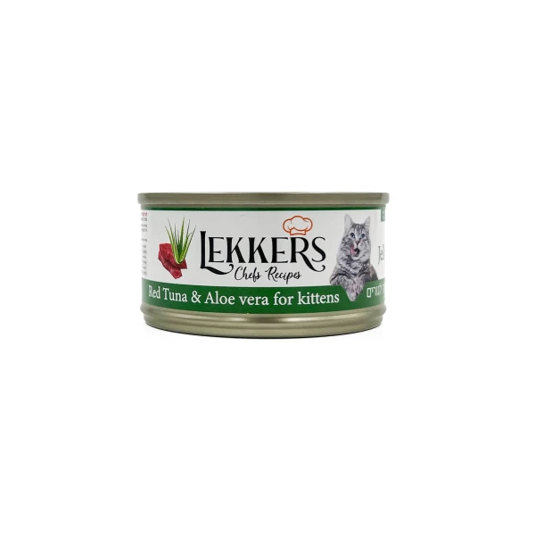 מעדן לגורי חתולים טונה אדומה ואלוורה Lekkers