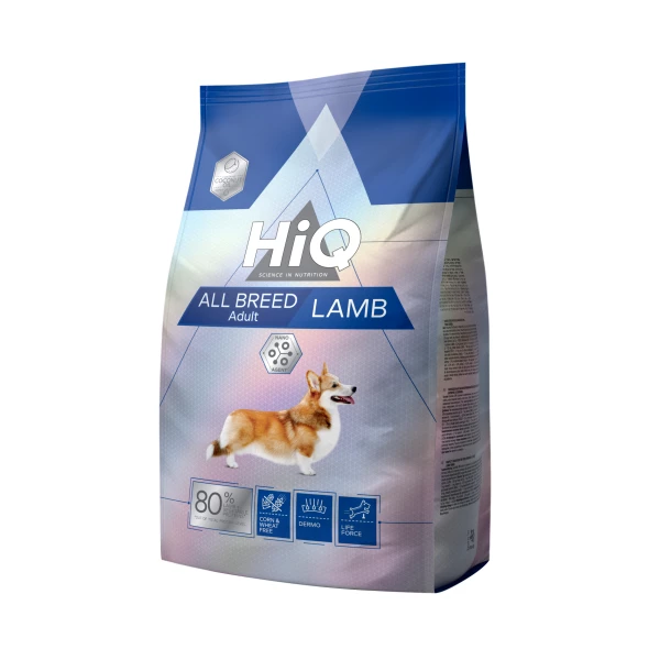 HIQ מזון לכלב בוגר בטעם כבש 11 קג