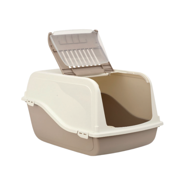 ARIEL TOP FREE שירותים סגורים לחתול + פילטר וכף + דלת עליונה נפתחת